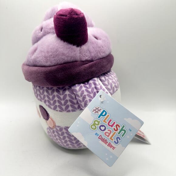 Cuddle Barn PlushGoals Lil Series Knit Mooshake Stuffed Animal NWT - Picture 3 of 5